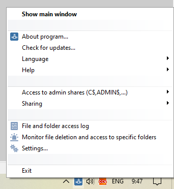 shared folder access monitor