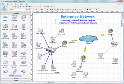 Click to view 10-Strike Network Diagram 2.7 screenshot