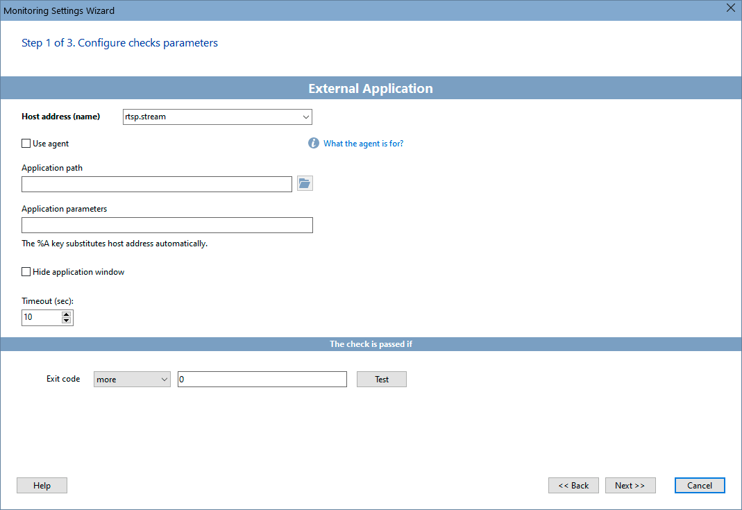 External Application Exit Code Monitoring