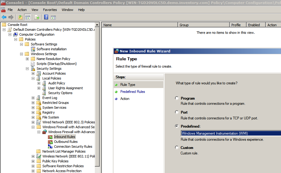 Configuring WMI Access Remotely Using Group Policy